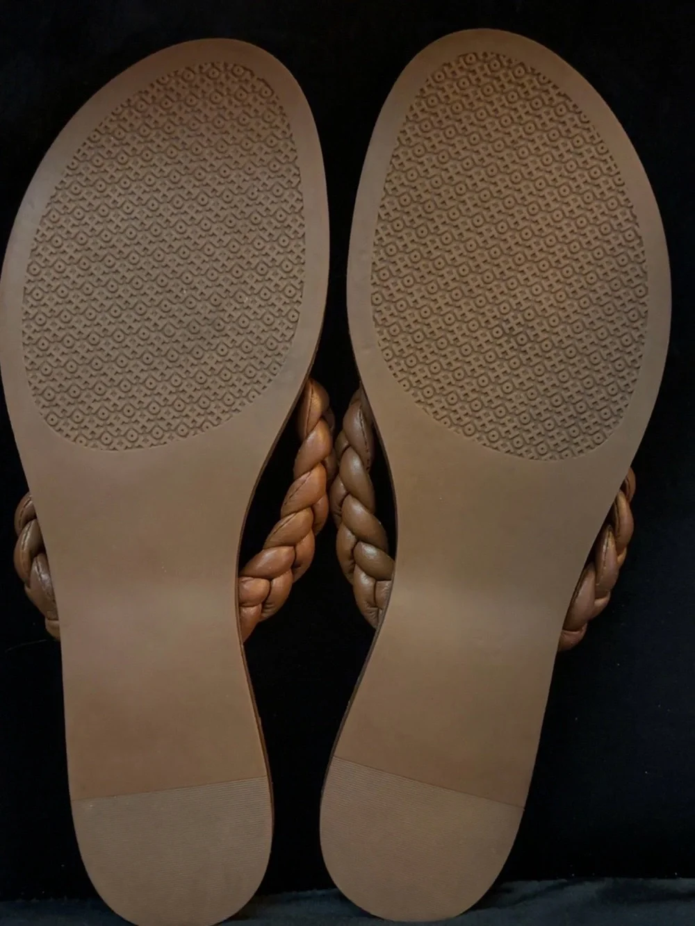 Tory Burch Braided Thong Sandals - Brown -Size 7
